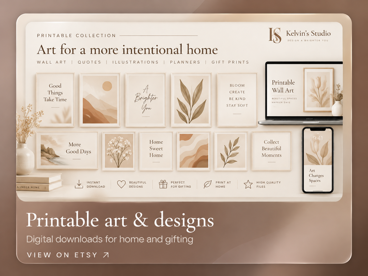 Kelvin's Studio on Etsy — Printable Art & Designs